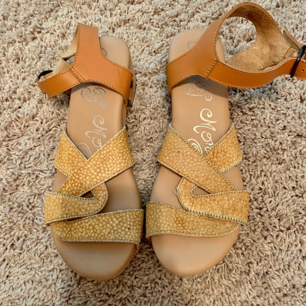 Yellow Heeled Sandals